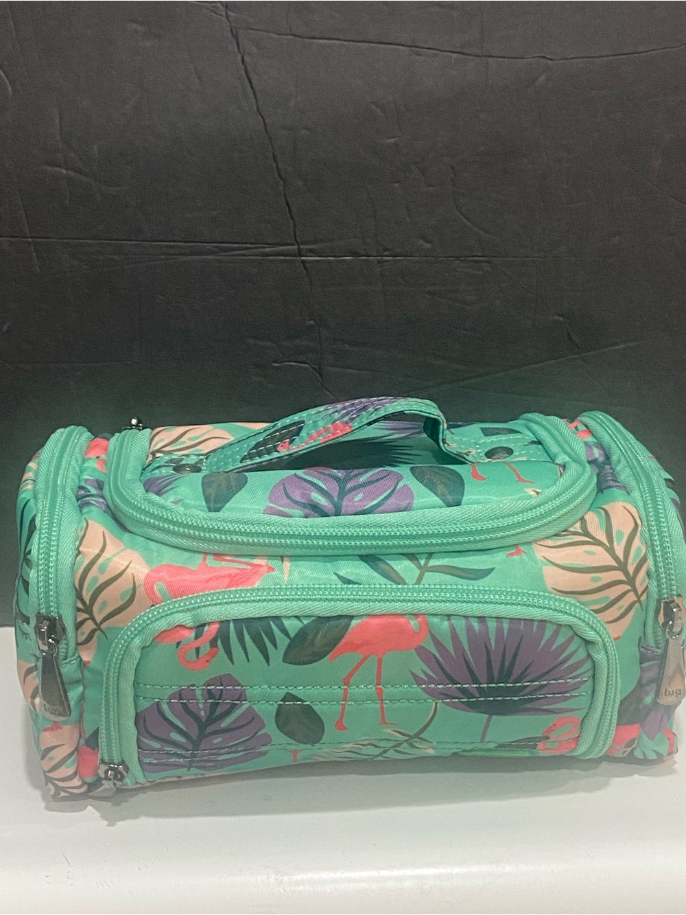 Lug Resort Flamingo Cosmetic Case - Travel-Friendly Makeup Organizer Bag
